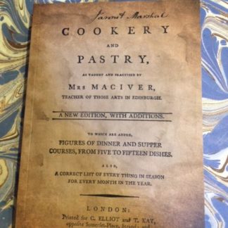 Cover of book, Cookery and Pastry