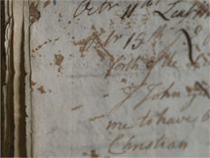 An entry from 1763 in the Borrowers' Register