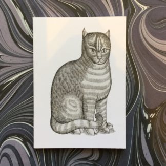 A6 notebook with cat print on cover