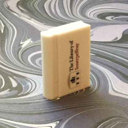 A single eraser set at a jaunty angle