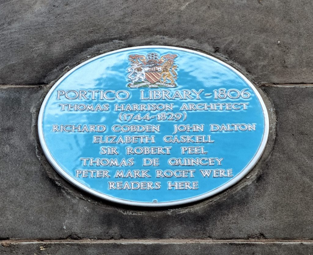 Portico Library blue plaque