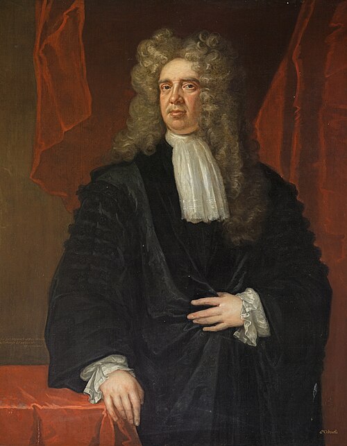 Portrait of man in wig and clerical gown